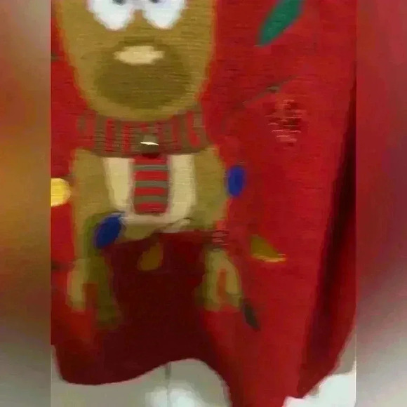 Karen Scott Embellished Party Reindeer Sweater Ugly Christmas XL - Picture 8 of 13